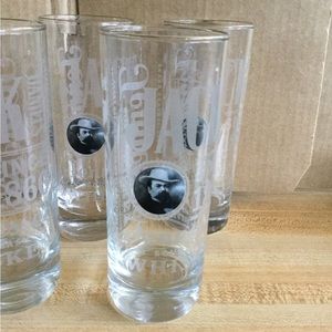 New 6 Jack Daniels Whiskey Glasses